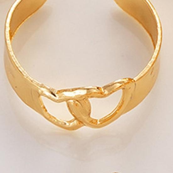 Adjustable Toe Ring Set Vintage Heart & Leaf Design Beach Vacation Foot