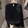 Trendy Brand Pure Cotton T-Shirt Men'S Bottoming Shirt Long-Sleeved Fashion Trend Top Autumn And Winter Men'S And Women'S Crew Neck Sweater