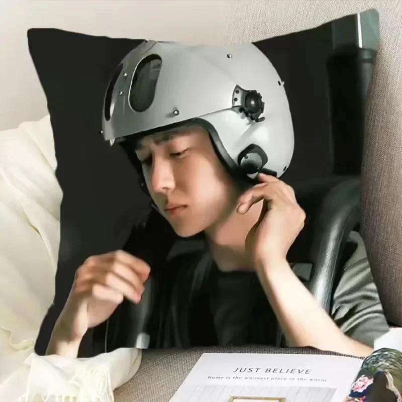 Wang Yibo Yebo Poster Double-sided Printed Pillowcase China Movie Born To Fly Lei Yu Drama Stills Home Car Decor Cushion Cover