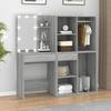 VidaXL LED Vanity Table with Cabinets Dressing Table Makeup Table Bedroom Furniture Interior Sonoma 3120189