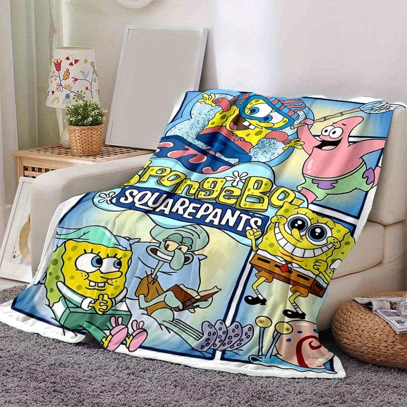 1pc, SpongeBob SquarePants Throw Blanket, Soft & Cozy Blanket for Couch, Bed, Travel, Camping, Car, Beach, Office Nap, Perfect Gift for FriendsA037