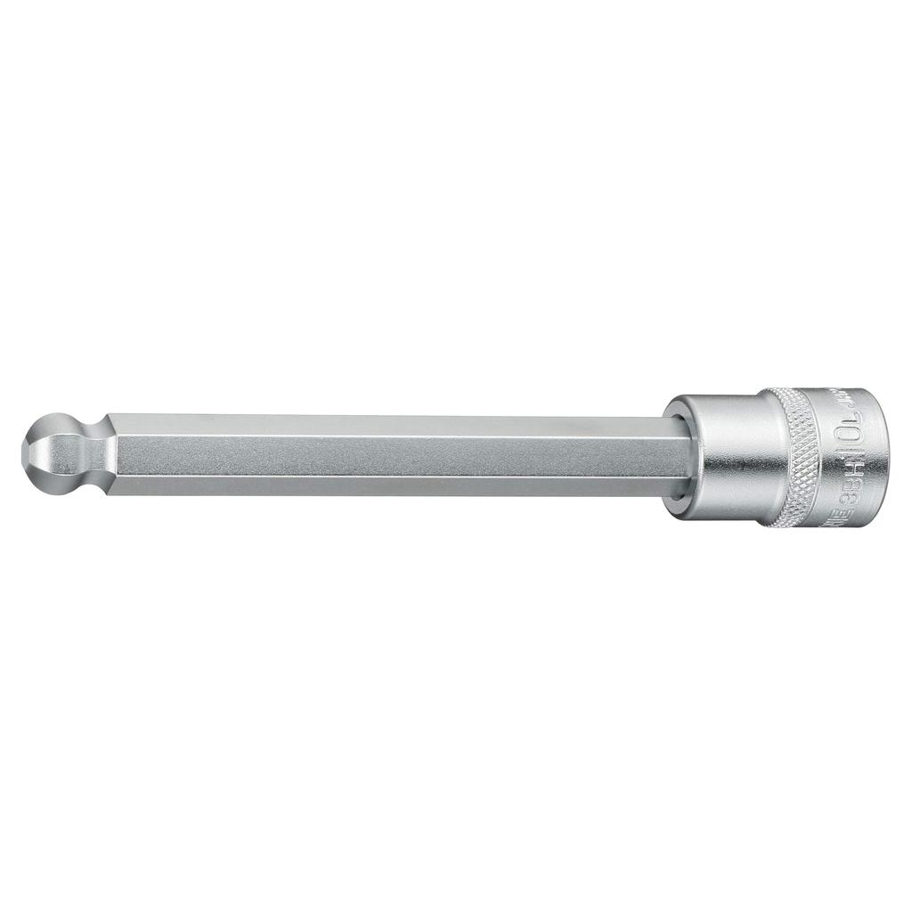 TONE Long Ball Point Hexagon Socket Drive Angle Width across Flats 10mm HP3BH-10L 9.5mm (3/8")