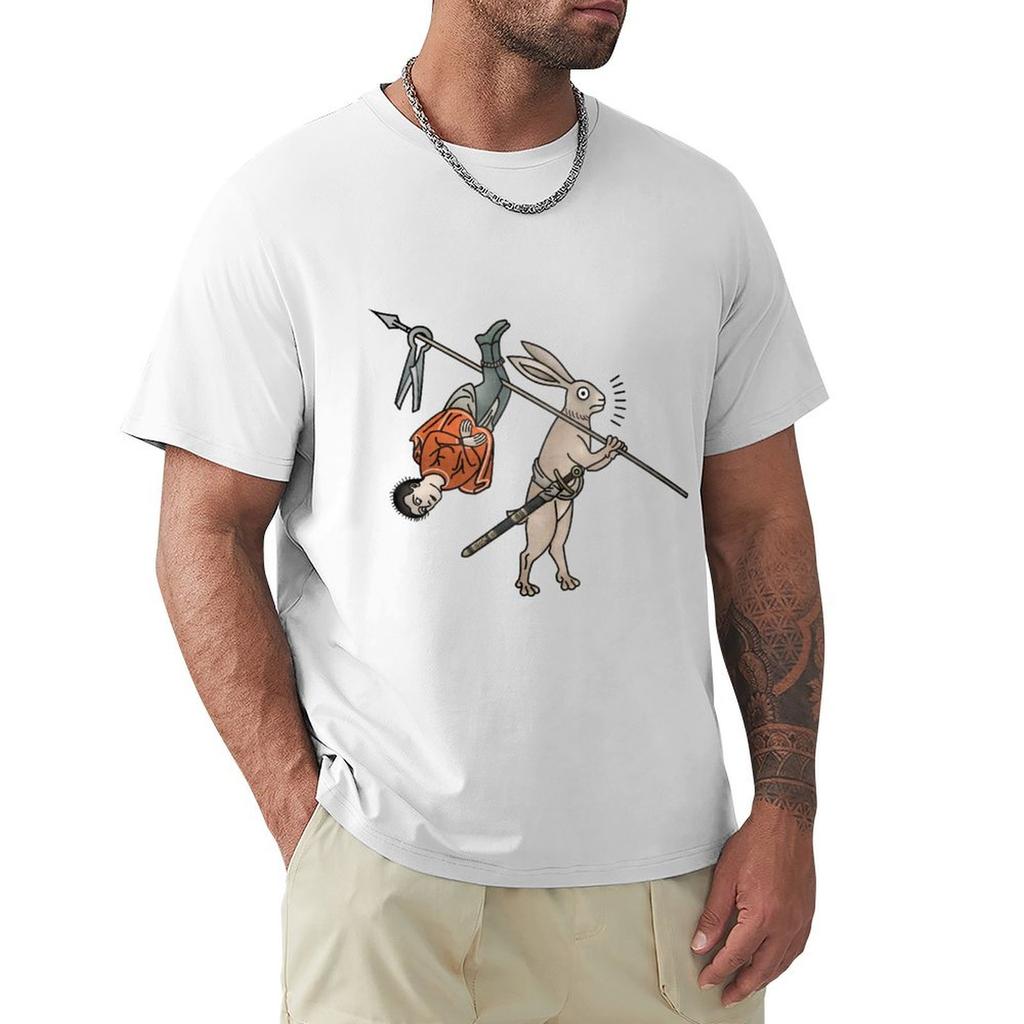 The Giant Rabbit TShirt Basic Solid Color Short Sleeve TShirt