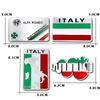 RZUD8 Car Stickers 3D Aluminum Auto Logos Stickers For Alfa Romeo 4C 159 Spider Giulia Giulietta 156 Tonale Car Body Decoration Paster