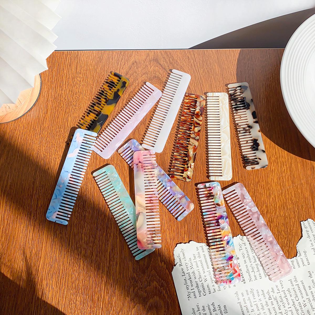 

2025 Retro Anti-Static Acetate Hair Brush Comb for Women s Dorm Bedroom