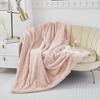 Double Layered Thick Solid Color Warm Blanket