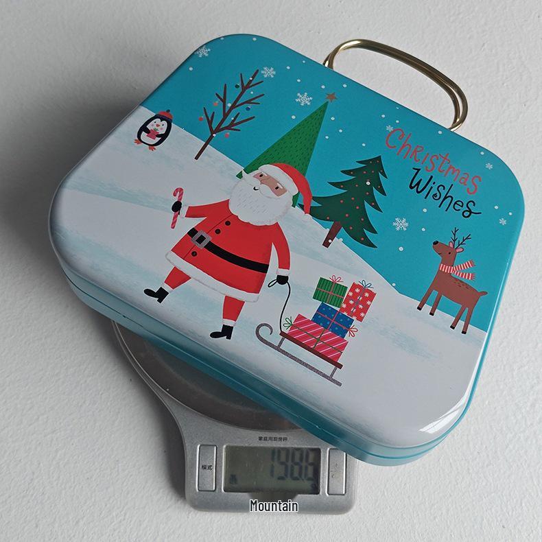 Christmas Penguin Mini Tin Handbag - Candy, Biscuit & Souvenir Gift Box