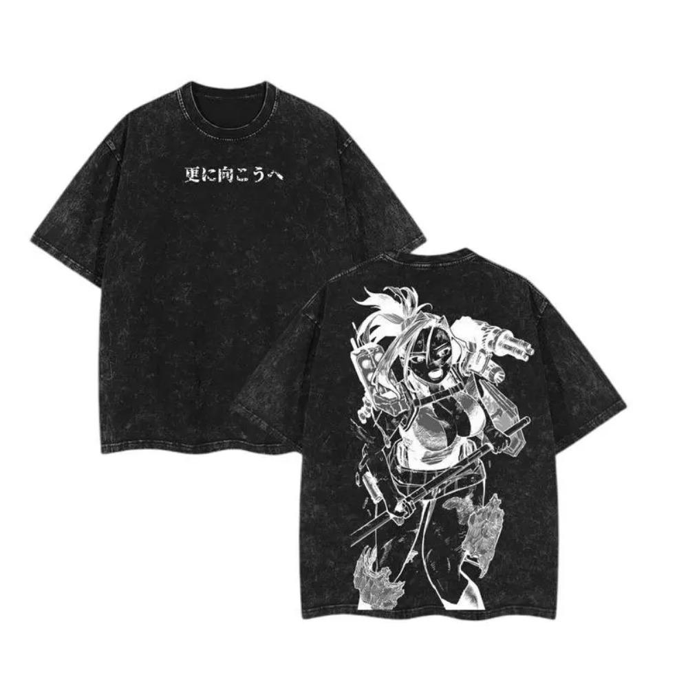 Anime My Hero Academia Printed T-shirt Washed Oversized T Shirt Cotton Short Sleeve Tees Shirt Men Women Clothing