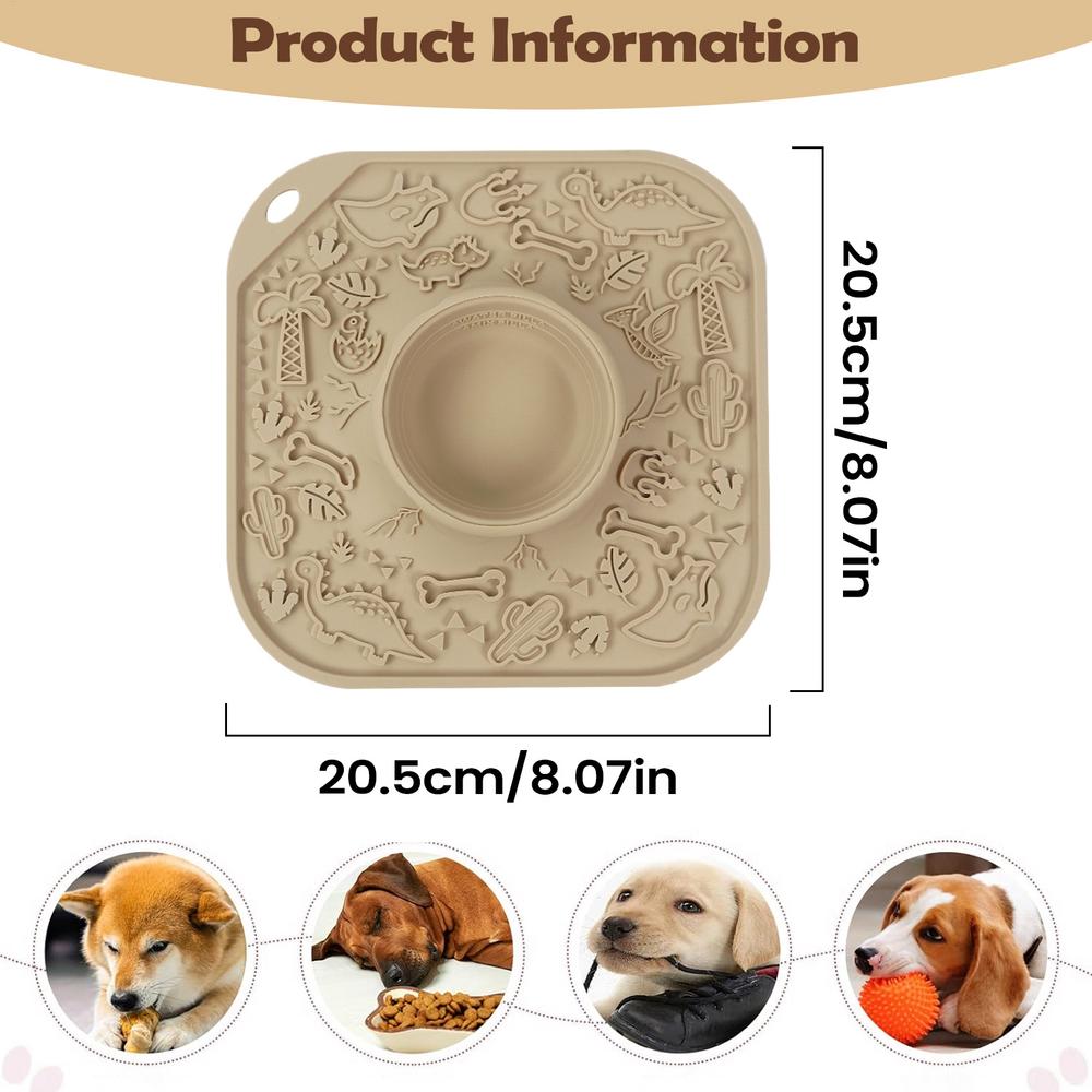 Tapete de Lamber para Cães Silicone Formato Vulcão Antiderrapante Alimentador Quebra-cabeça Tapete de Lamber Com Ventosa Para Cães e Gatos Para Filhotes Gatinhos Animal de Estimação
