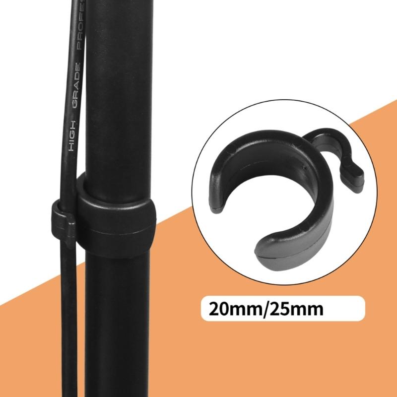 5PCS Cable Securing Clips for Organizing Messy Wire on Tripods Phone Microphone Setups 20mm and 25mm Diameter