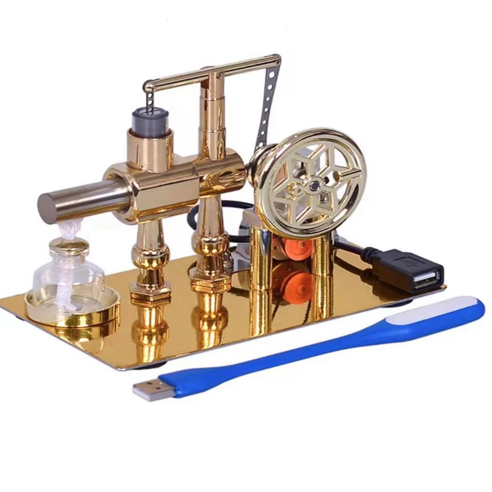 Doppelzylinder-Einzelzylinder-Stirlingmotor-Spielzeug-Balance-Einzelzylinder-Heißluftmodell-Physik