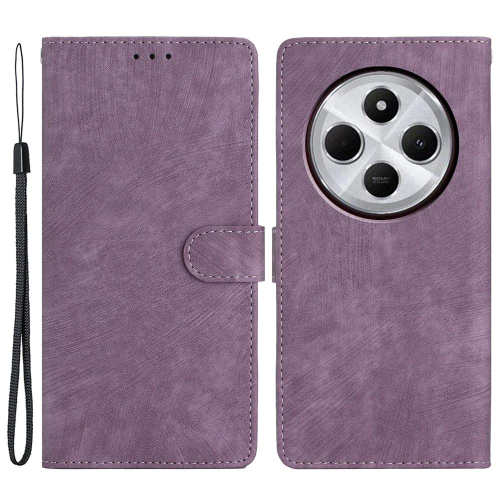 Für Xiaomi Redmi A4 5G Hülle mit Kartenfächern Hautgefühl PU-Leder Handyhülle Ständer