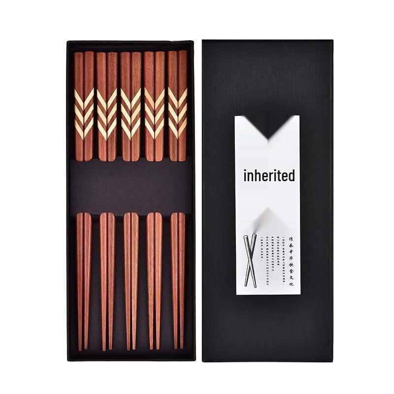 

Linsenfang 5-Pair Wooden Chopsticks Set