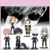 Exquisite Cartoon Anime Figurine Collection Of 7 Jujutsu Kaisen Models For Cake Decoration And Desktop Display
