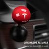 1Pcs Car Logo Push Start Button Lever Creative Protective Cover For Tesla Model 3 Model X S 2016-2020 Decals TM3 TMX TMS Decal