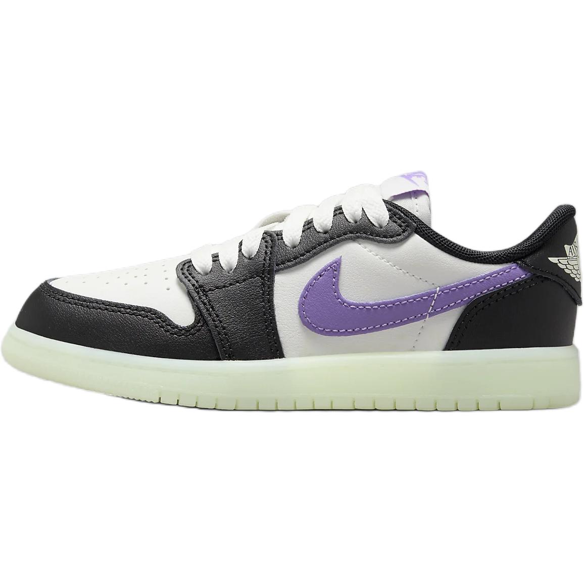 Jordan 1 Retro Low OG Little Kids Black Raspberry Volt Tint HF0411-001 31