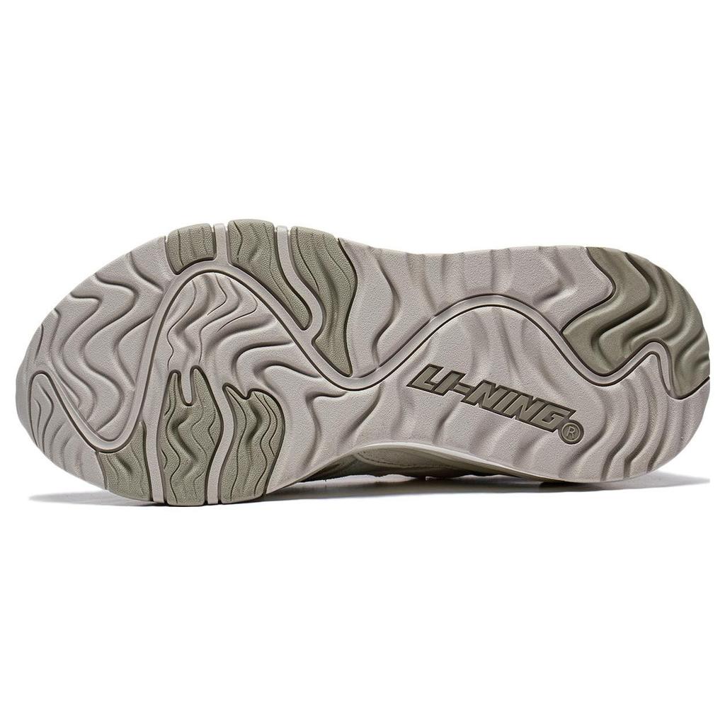 Li Ning 001 Mountain And Sea Comfortable Non-Slip Low-Top Running Shoes Women sneaker Off-White Light-Tea-Green AZGT074-1
