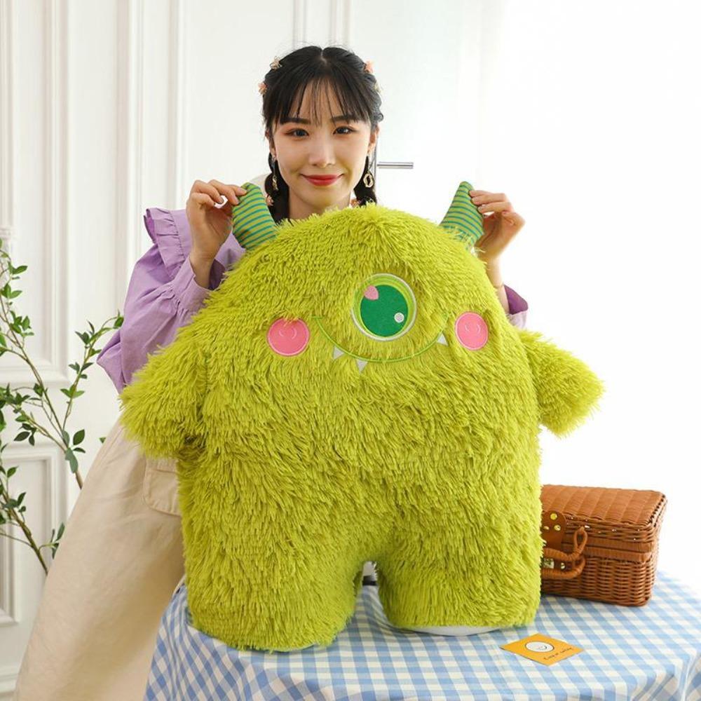 

Little doll monster coral plush toy animal children girl gift ornament big doll 45cm/0.45kg зелёный