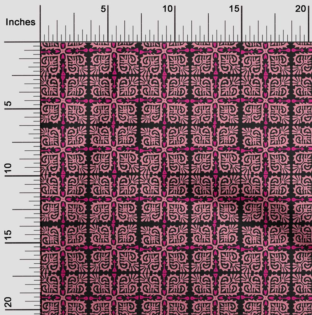 oneOone Cotton Flex Fabric Arrow|Swirl & Floral Block Fabric Prints By Yard 40 Inch