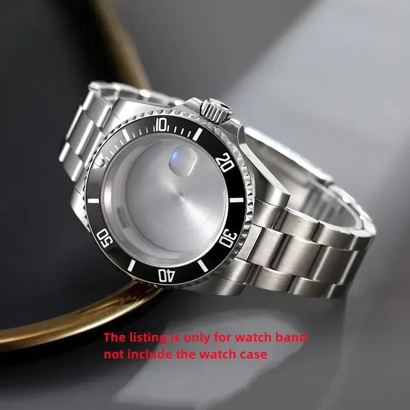 316L Brushed Stainless Steel Watch Bands 18mm 19mm 20mm Oyster Vintage Watch Strap Bracelet Fit For Rolex Watch