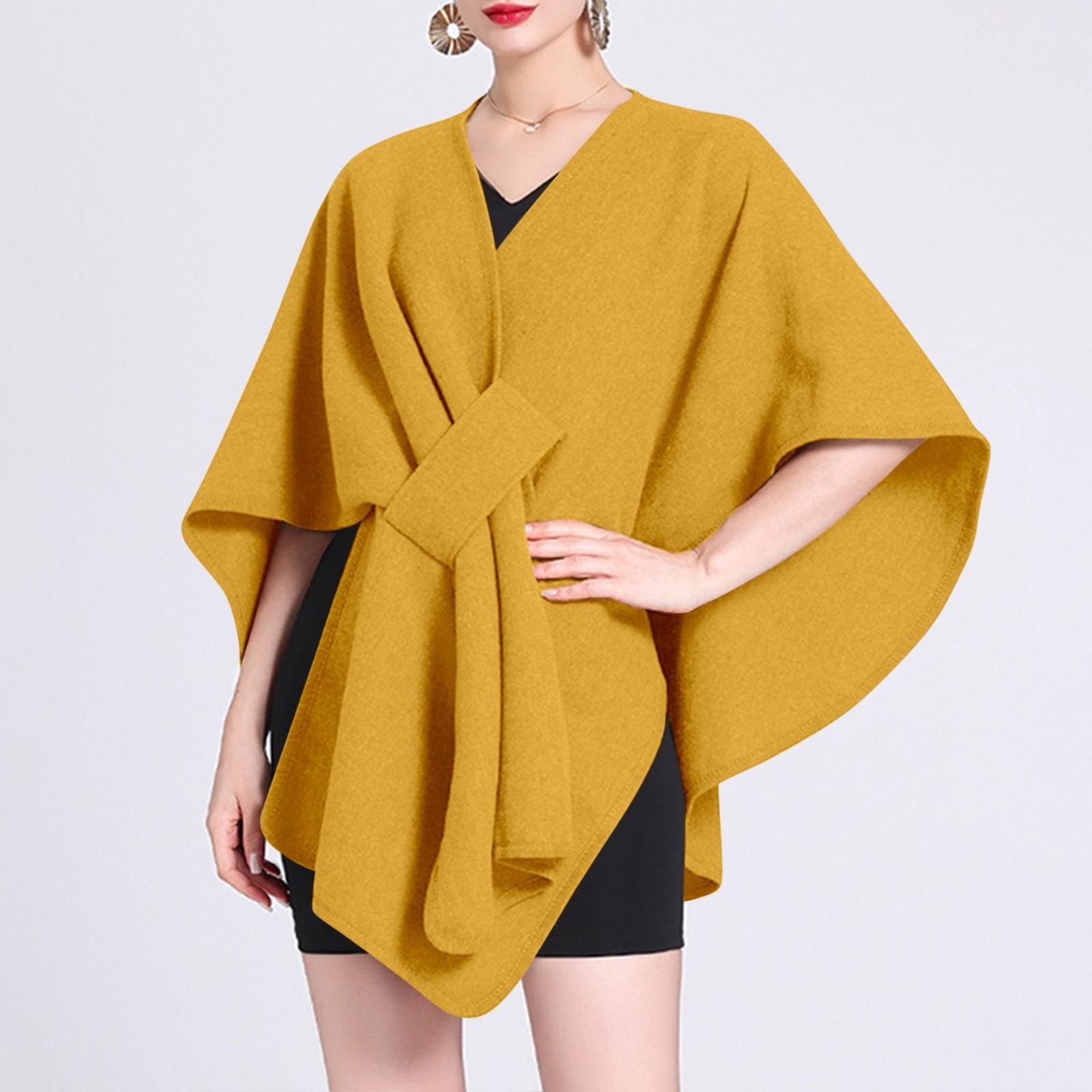 

Женская и зимняя модная шаль высокого класса One Size жёлтый