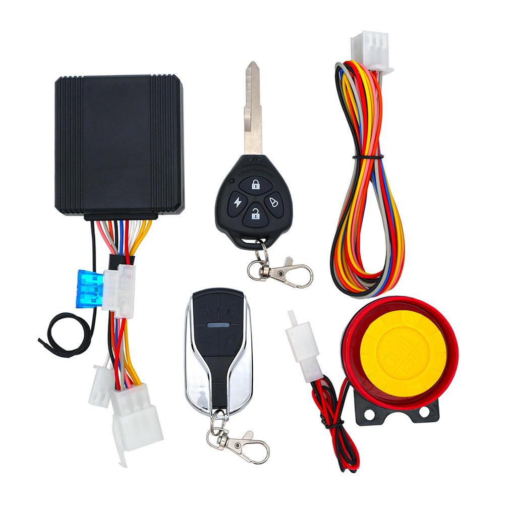 Motorcycle Anti-Theft Alarm System 12V Car High Power Alarm Stop Motorcycle Engine System Wireless Starter Siren Remote Z6L7