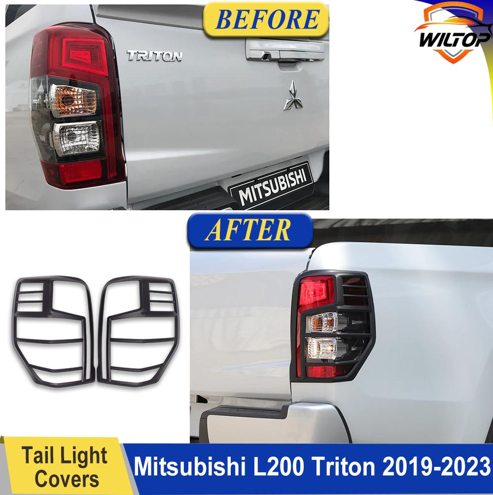 Headlight Tail Light Covers For Mitsubishi L200 Triton 2019-2025 Protector Cover Exterior ABS Lamp Hoods Car Exterior Accessorie