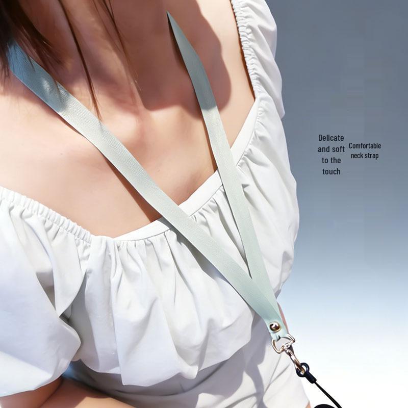 Colorful Long Phone Lanyard for Girls with Peach Heart Clasp, Ideal for Keys, Work ID, Earphone Case, Universal Anti-Lost Design