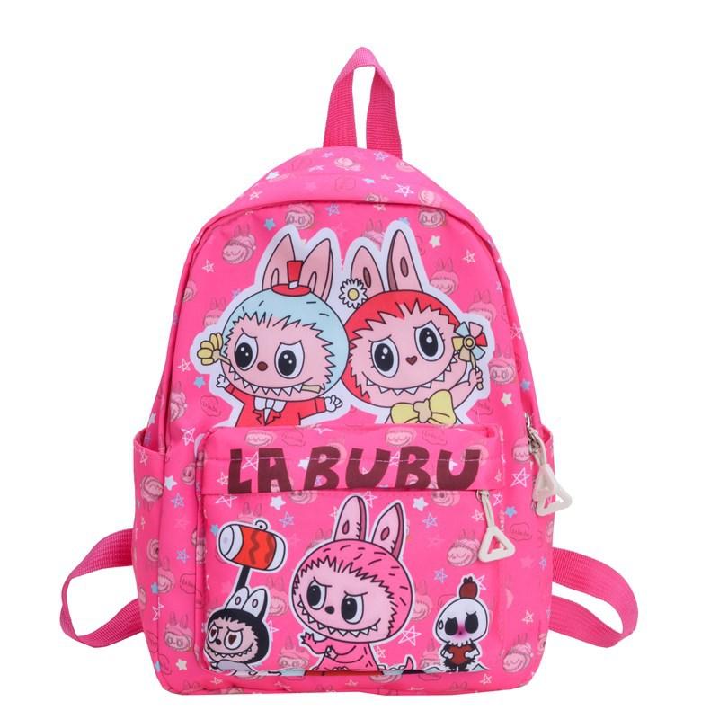 Cartoon Anime Boys And Girls Backpack Foreign Style Printing Cute Student Schoolbag Children'S Backpack