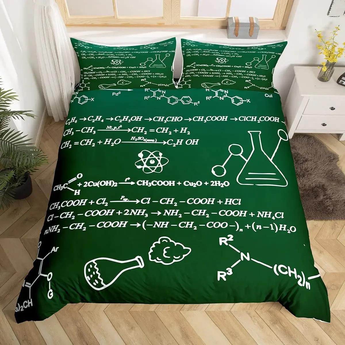 

Comforter Math Computing Formula Bedding Set Watercolor Geometry Art Comforter Mathematical Formula Bed Set Twin Queen Comforter (quilt)-EU Single(135*200cm)3pcs