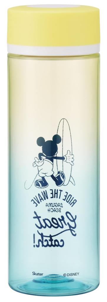 Skater Direct Drink Water Bottle 400ml Disney Mickey Surf Style PDC4-A