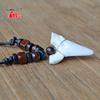 1PC Hawaii Surfer Jewelry Handmade Imitation Shark Teeth Pendant New Zealand Maori Tribal Bone Choker WoMen's Men's Necklace
