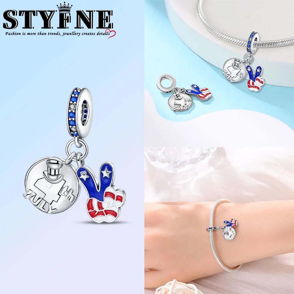 Anniversary Halloween Series Copper Circus, Clowns & Tickets Triple Dangle Charm Fits 3Mm Bracelet Funny Joker Beads Jewelry