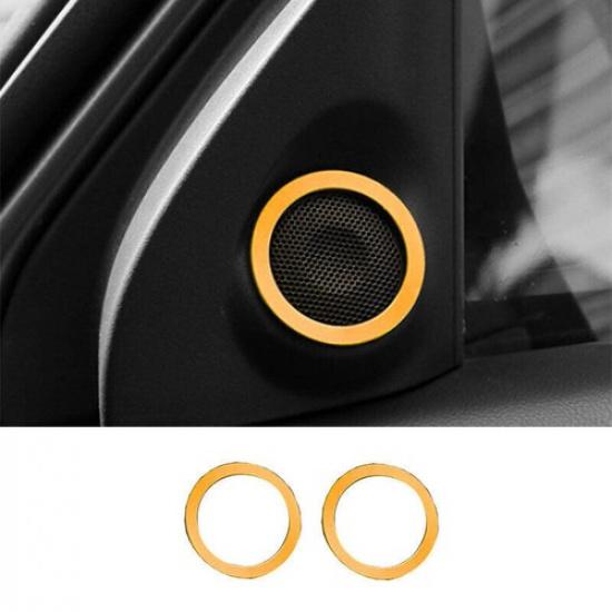 Золотистая алюминиевая накладка на рамку динамика стойки А для Mitsubishi Outlander Sport 11-23