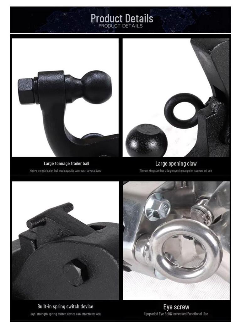 Compatible Tow Hooks for Mercedes-Benz G-Class: Fits G350/G500/G63/G65 Rear Square Opening Base (25-Pack)