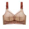 Full Cup Thin Style Without Steel Ring Plus Size Underwear Large Chest Small Sexy Lace Adjustment Shape Side Breast Bra