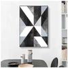 Living Room Decorative Painting Unframed Black And White Geometric Figure Nordic Style Posters Art Canvas Pictures For