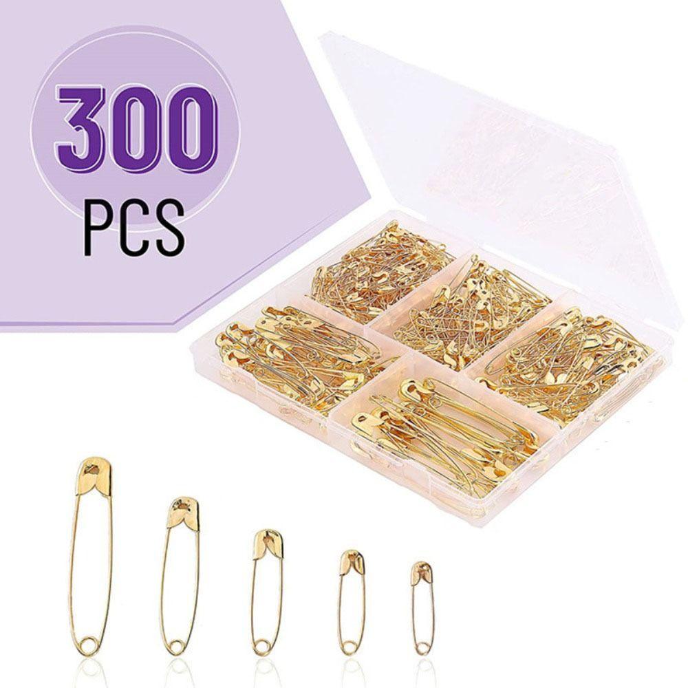 

Набор из 300 золотых булавок из металлической никелированной стали, новая маленькая брошь для одежды, рукоделия, искусства