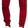 Pantalon de survêtement respirant couleur unie cordon de serrage taille élastique pantalon skinny d'extérieur pour la salle de sport