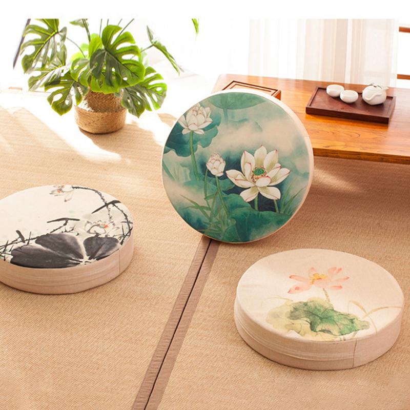 Çin Futon Yoga Meditasyon Futon Hassock Kalın İbadet Buda Minderi Erker Pencere Tatami Zemin Oturma Minderi Tabure Zemin Matı