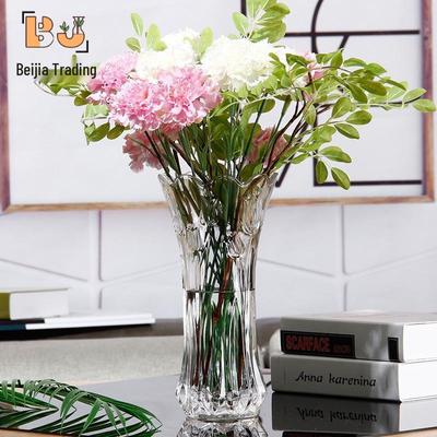 Thickened Transparent Glass Vase for Hydroponic Bamboo & Dry Flower Arrangement