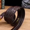 Dragon Pattern Head Layer Cowhide Belt, Fashionable Embossed Personalized Alloy Buckle Imitation Copper Buckle Belt