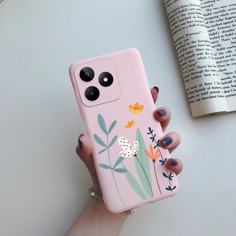 For Funda Realme Note 50 Case RMX3834 Cute Love Heart Silicone Soft Phone Case For Realme Note 50 Back Cover Note50 6.74" Coque