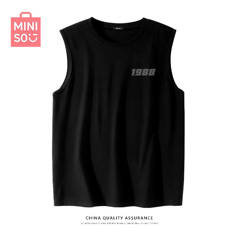 MINISO Мужская модная свободная хлопковая майка 3XL