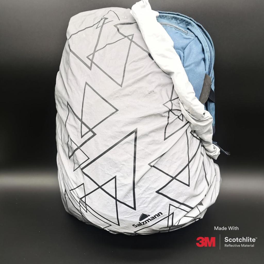 Salzmann 3M Rain Cover Made with 3M reflective Waterproof and (Rucksack Cover/Backpack Cover) material. rainproof.