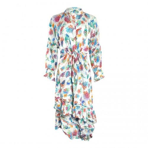 Inoa Womens/Ladies Bonaire Reef Asymmetric Hem Midi Dress