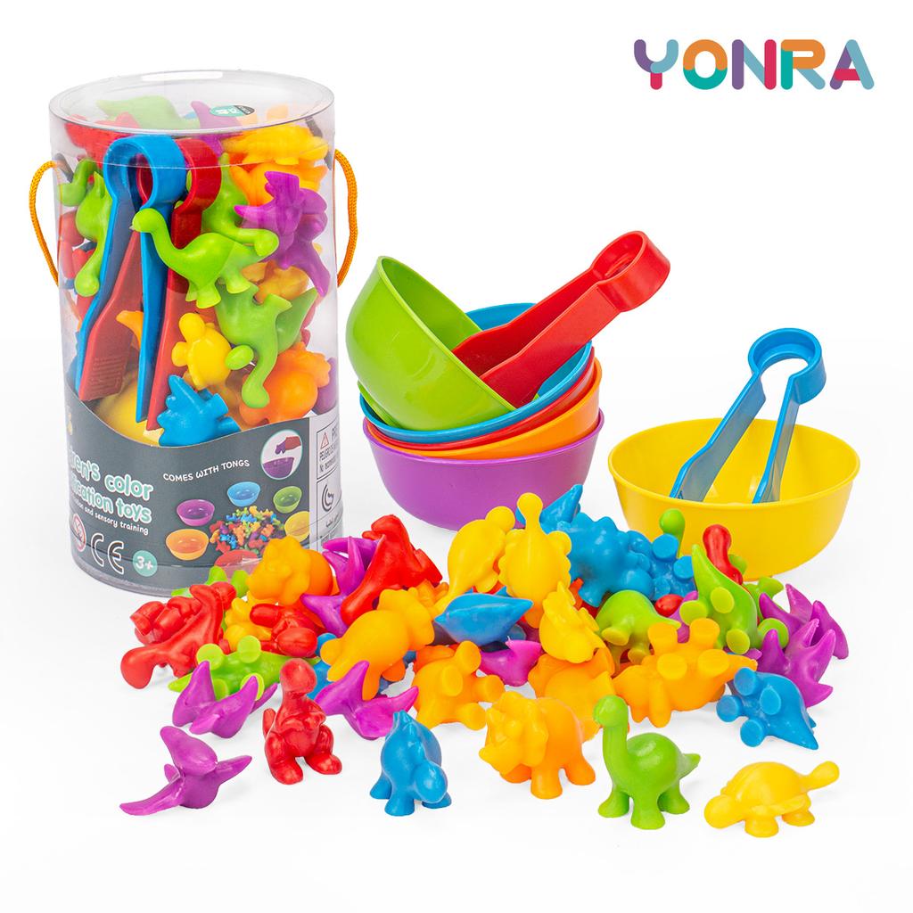 Counting Animal Sorting Toys for Toddlers Preschool Learning Activities for Math Color Cognition Montessori Baby STEM Gift