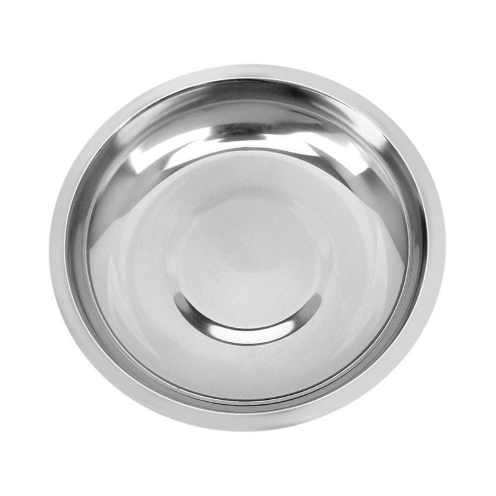Round Food Snacks Seasoning Dishes Silver Appetizer Condiment Tray Dessert Dish  Vinegar