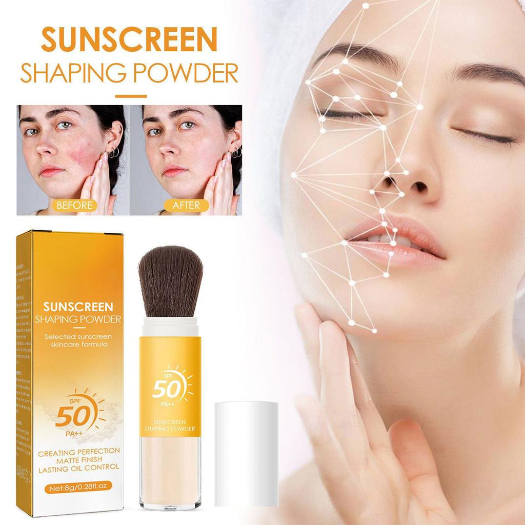 30mlSunscreen Setting Powder Natural Light And Breathable Makeup Oil Control Long-lasting Makeup Sunscreen Setting Powder