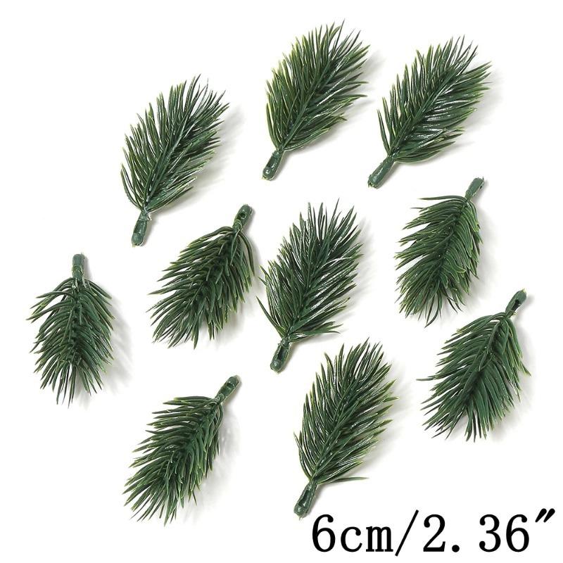 

30/50 шт. Зеленые растения Рождественская сосновая хвоя Искусственная сосновая хвоя Водная трава Украшение DIY Домашний декор комнаты Цветочная композиция 30Pcs